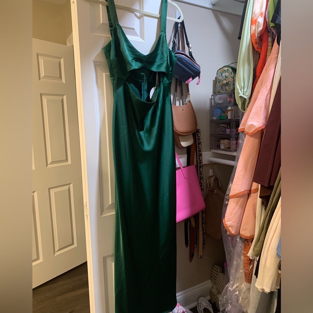 Petal & Pup cutout Green Dress